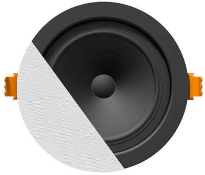 audac CENA306/W Enceinte encastrable ronde 1 x 2,5, 10 W/8 Ohm, 100 V (6 W/3 W), blanc