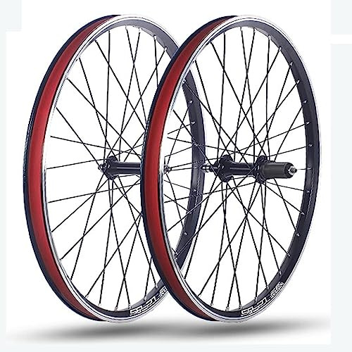 24 Zoll Mountainbike-Laufradsatz Faltrad-Laufradsatz V-Brake-Felgen Kugellager-Naben Unterstützt 8-10 Gang Kassette QR Vorne 100mm Hinten 135mm
