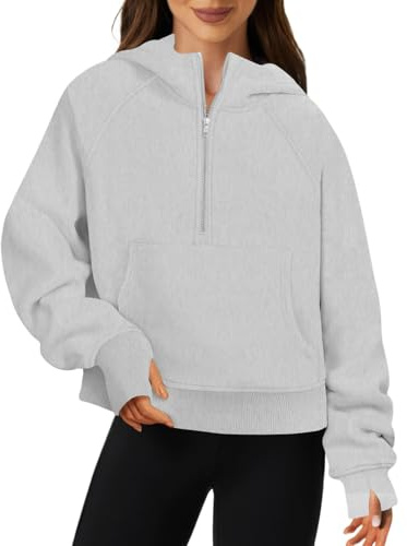 Friptspyg Hoodie Damen Kapuzenpullover aus Samt Fleece Langarm Winter Pullover mit Tasche