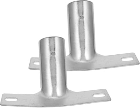 Gogogmee 2pcs Iron Broom Handle Bracket Easy to Install Replacement Threaded Tips for Extension Poles Compatible with Various Floor Cleaning Tools for Practical Maintenance