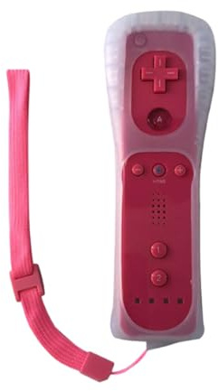 Zambuph Manette de jeu Plus résistante Pour aux déchirures pour une expérience de jeu améliorée pour Wii pour contrôleur manette à distance Wii haute compatibilité, rose
