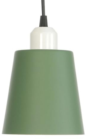 E27 Light Source Single Head Pendant Light, Creative Personality Iron Chaner, Modern Industrial Style Hanging Lamp, Bedroom Dining Room Kitchen Decoration Light Fixtures (Green)
