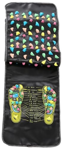 Foot Acupressure 55.1 in (140 Cm) Mat Massager, Reflexology Mat with Colorful Removable Stones Massage, Acupressure Non-Slip Mat