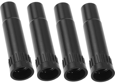 4 Stück 39mm Ventilkappen für Autoreifen aus Kunststoff | Ventilschaftverlängerungen, Schwarz, Einfache Montage und Breite Kompatibilität, 4stücke für Wartung