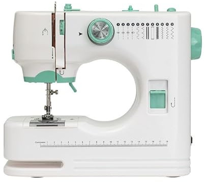 Mini Sewing Machine for Beginner,Portable Handheld Stitching Machine with 12 Versatile Stitch Patterns,Small Home Electric Sewing Machine with LED Light,Ideal for Garments,Home Textiles & DIY Crafts