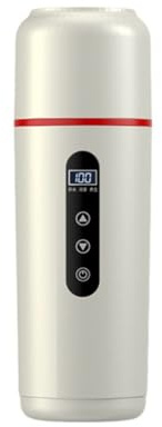 FACAIIO Bollitore elettrico portatile per auto da 500 ml con display LCD, compatibile con veicoli USB da 5 V, 12 V, 24 V, 316, per tazza da viaggio isolata in acciaio inox, bevande calde