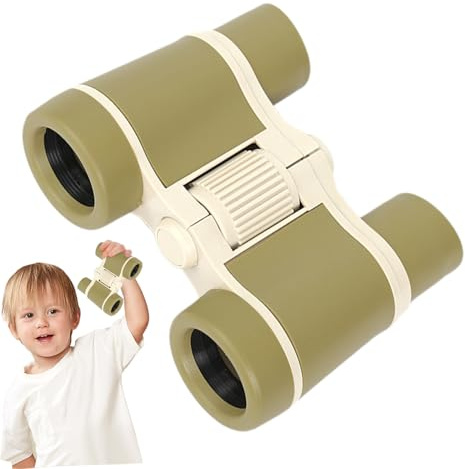 Binocolo per bambini, binocolo per bambini, divertente giocattolo educativo per ragazze, binocolo creativo – binocolo portatile con cordino per escursioni, esplorare, vela, birdwatching, sport