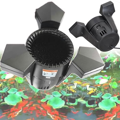 Skimmer automático para estanque y aspiradora con bajo ruido y cable de 10 m para recogida de desechos de jardín y piscina