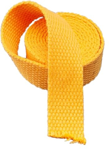 Nylonband, Klädselband av bomullscanvas(Yellow,25MM x 20Y)