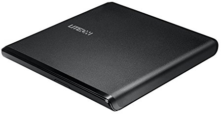 LiteOn ES1 Ultra-Slim Portable USB 2.0 DVD Writer - Black