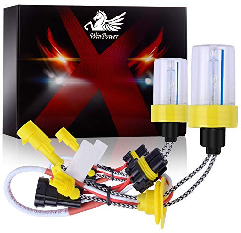 WinPower H11 / H8 / H9 Lampadine allo xeno 55W HID Lampada da auto Faro di ricambio Lampadina 8000K Blu ghiaccio, 2 Pezzi