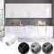 Cahomo 61 x 550 cm Carta da Parati Autoadesiva Adesivi PVC Bianca Adesivi Mobili per Cucina Armadio Pellicola Decorativa può Decorare e Rinnovare Armadio Tavolo