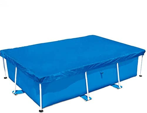 Swimming Pool Cover Rectangle Pool Cover 8.5ft X 5.6ft (102in X 67in) for Above Ground Inflatable Pool Rectangular Frame Pool Covers Protector Dustproof Waterproof Rainproof