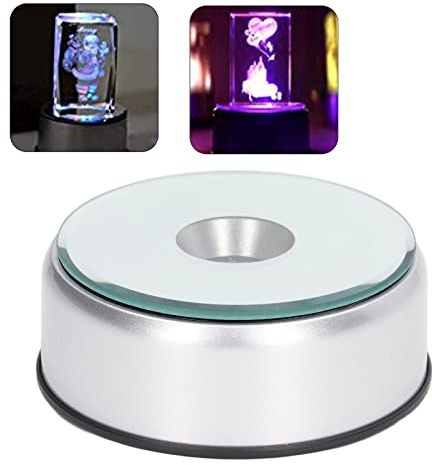 Espositore Rotante Motorizzato a 360°, Piattaforma Girevole per Fotografia con Luci a LED, Supporto per Giradischi per Prodotti per Esposizione Fotografica di Prodotti Orologio