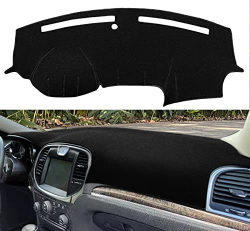 Fcovergurus Dash Cover Mat Custom Fit for Chrysler 300 300C 2011-2023, Dashboard Cover Pad Carpet Protector (11-23 Black) F50