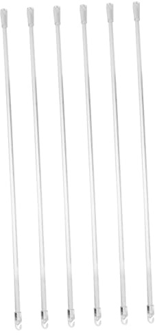 Cabilock 6 Pezzi per Veneziane Aste per Tende Verticali Bacchetta per Tapparelle Riparazione di Tende Verticali Apri Cieco Tende Bianche Acrilico Mini Bianca