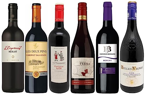 La Grande Vinothèque - Wein Probierpaket - Auswahl von 6 Rotweinen aus Südfrankreich (6 x 0,75L)