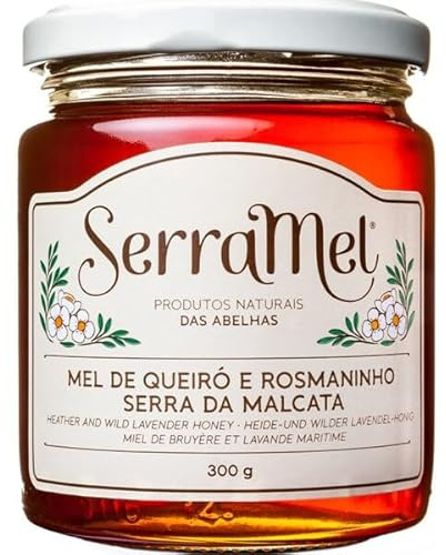SERRAMEL - Heide und Wilder Lavendel-Honig der Serra da Malcata - Produkt von Portugal - 300gr x 4 Flaschen