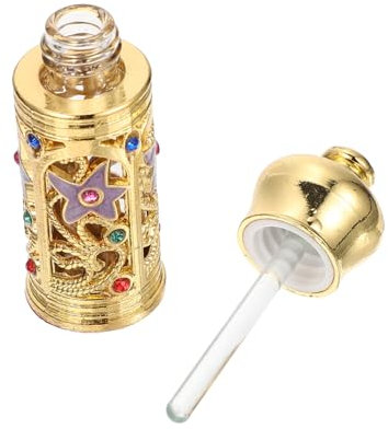 FOMIYES Arabischer Parfumflakon 2st Ätherisches Öl Leere Flasche Pfau Figur Statue Vintage- Reisesprühflasche Flugzeug- Parfümflaschen Essenzflasche Reisen Altmodisch Glas Flasche Mit Ätherischen Ölen