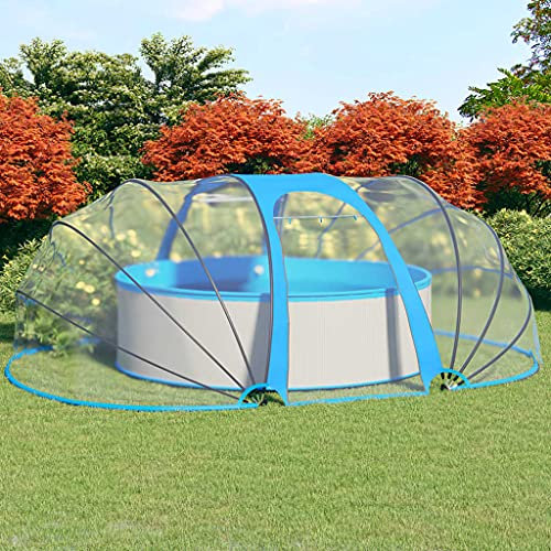 AUUIJKJF Articles de maison, dôme de piscine ovale 530 x 410 x 205 cm, meubles de costume
