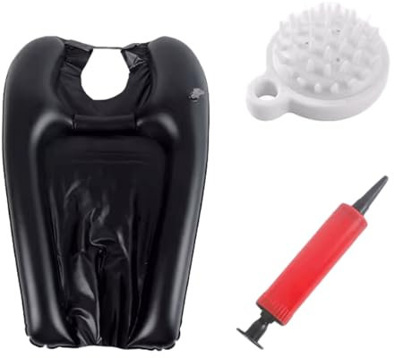 XYSZQJZYP Bacs à shampoing Bassin de Lavage de Cheveux Gonflable, Bol de shampoing Portable, Bassin de shampoing Gonflable pour Personnes âgées Enceintes handicapées Bac de Lavage des Cheveux