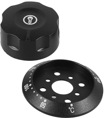 Ofenknopf Drehknopf Thermostat Schwarz Kunststoff 50-300℃ | Knöpfe Schalter für Backöfen Herde, Frittierzubehör für Wassererhitzer, Mikrowellensteuerung