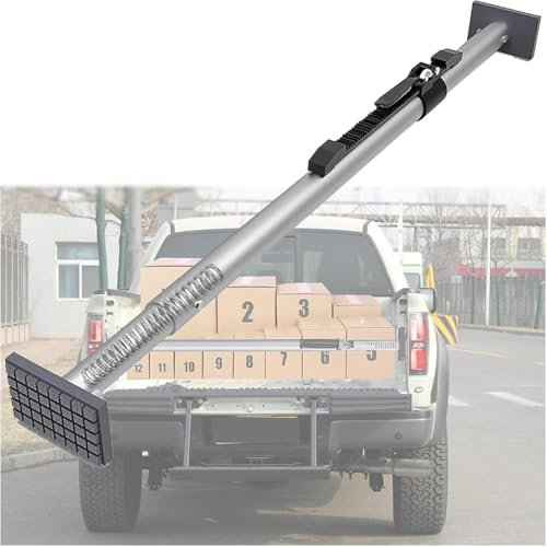 MegLob LKW-Ladestange, Hochleistungs-Ladestabilisatorstange Aus Stahl, 500 Kg Tragkraft, Ladeflächen-Aufbewahrungsorganizer Für Pickup-/LKW-Ladeflächen, PKW-Aufbewahrungsorganizer,235cm to 273cm
