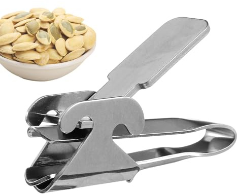 Peeler de acero inoxidable, cueler de nueces 2 en 1 herramienta de manivela