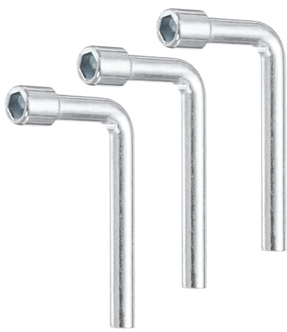 QUARKZMAN 3 Piezas Llave De Vaso Hexagonal En Forma De L De 6mm Métrica De Acero Al Carbono De Un Solo Extremo Para Reparaciones Generales Mantenimiento De Bicicletas Automóviles Y Proyectos