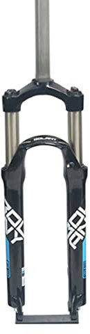 JNTFNE MTB-Federgabel, 24 Zoll, Mountainbike-Vorderradgabel, Aluminiumlegierung, Federweg 110 mm, manuelle Verriegelung, gerades Rohr 28,6 mm, QR 9 mm