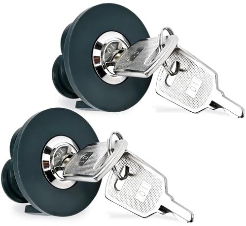 ARWIG Pack de 2 Cerraduras para Enchufe con Llaves Iguales, Enchufe con Llave para Interior y Exterior, Seguridad Infantil y Protección Antirrobo para Tomas de Corriente