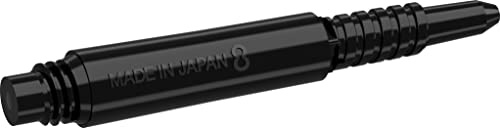 Target 8 Flights Dart Shaft Schäfte Regular Längen (Short - 19mm, Schwarz)