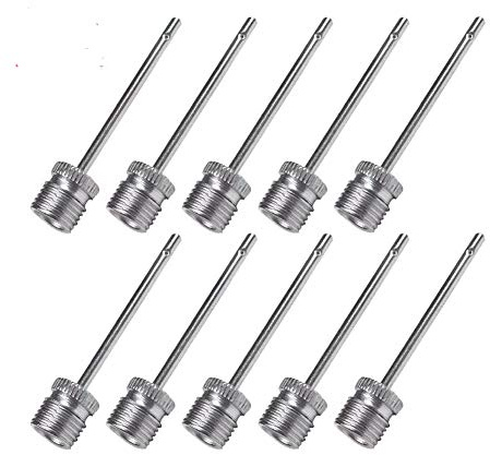YARADECRO Pumpball Fußball Nadel Aufblasventil Basketball Fußball Adapter Rugby Air Adapter Pin Nadeln (10 Stück)