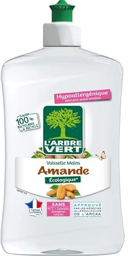 L'ARBRE VERT - Liquide Vaisselle À L'Amande 500Ml - Lot De 4