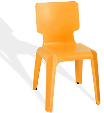Metra Stapelstuhl, Kunststoff Stuhl Stapelbar Authentics Wait robust versch.Farben orange