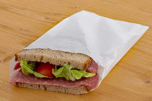Sunmondo - Sacchetti di carta per pane, 14 x 21 cm, 200 pezzi (pacco da 2 x100 pezzi)