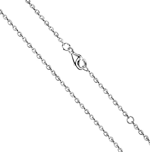 OSTAN Silberkette Damen Kette Ohne Anhänger, Breite:1,4 mm, Länge: 40cm-80cm