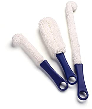 Brosse De Nettoyage Bouteille en Verre Brosse Souple pour Gobelet en Verre De Vin Rouge Brosse De Lavage De Verre Éponge À Manche Long
