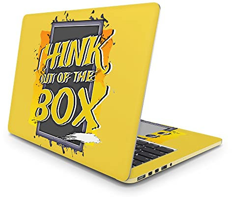 Sticker Master Think Out Ouf The Box Vinyl-Aufkleber Skin Cover 13 14 15 Zoll Notebook-Aufkleber für MacBook Asus Acer Hp Lenovo Huawei Dell Vs Toshiba 13 inch (34x24 cm)