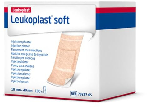 LEUKOPLAST soft Injektionspflaster Strips 19x40 mm 100St