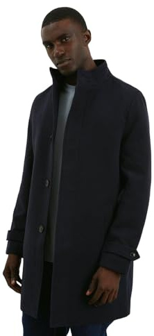Burton Mens Signature Funnel Neck Coat (L) (Navy)
