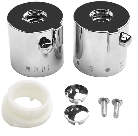 CWOQOCW shower knobs, Bath Shower Thermostatic Handle, Knob Handles, Easy Installation Shower Temperature Control Handle Knob Compatible With Tub Mixer And for TORPEDO Bar Shower Valve
