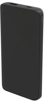 ZAGG mophie Essentials Powerstation 10K Power Bank, 10,000mAh Portable Battery with U S B (C & A) Ports, LED Power Indicator, Dual Device Charging (Black)