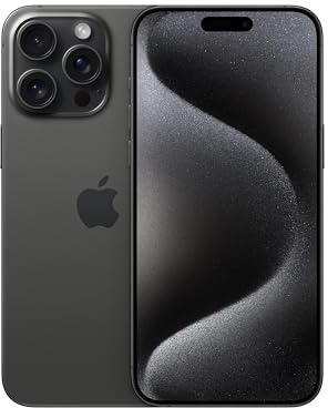 Apple iPhone (Renewed Premium) 15 Pro Max, 512GB, Black Titanium - Unlocked