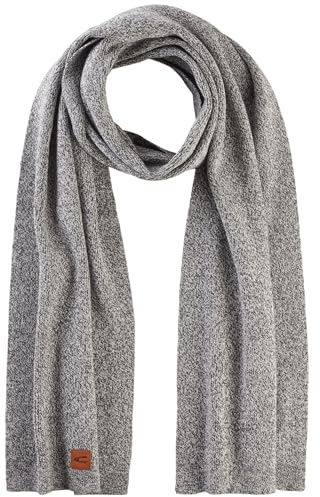 camel active Herren Strickschal aus Baumwoll-Mix