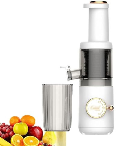 Compact Masticating Slow Juicer, 620ml Electric Cold Press Juicer, Portable Slow Masticating Juicer, 120W Motor, Reverse Function, Easy To Clean, for Citrus, Orange, Fruit, Vegetable