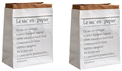 PLAFOPE Modische Papiertüte Aus Karton Mit Quadratischem Boden Doppellagig Weiß Kreative Geschenktasche Für Getrocknete Blumen Süßigkeiten Und Aufbewahrung Faltbar 2 Stück