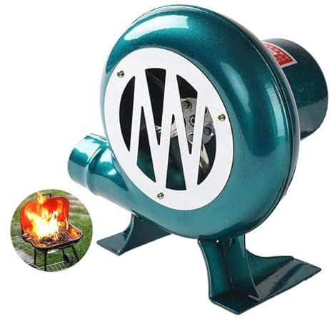 JOUFNING Souffleur De Forge De Forgeron Électrique - Camping Activateur pour Barbecue, Ventilateur Électrique De Cheminée 220V pour Barbecue, Barbecues Centrifuges Pompe À Charbon(100W)