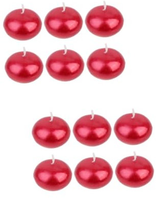 BESTOYARD 12stücke Smokeless Candles Rot Hochwertige Flammenlose Hochzeitskerzen Für Valentinstag Und Romantische Anlässe Zum Schwimmen Und Dekorieren