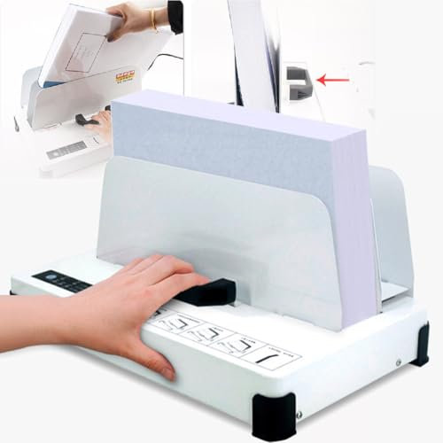 GAYAYAS Thermal Binding Machine 1-50MM Binding Thickness, Hot Melt Machine Contract Document Invoice Folder, Binding Thickness 1-50MM, Suitable for Office